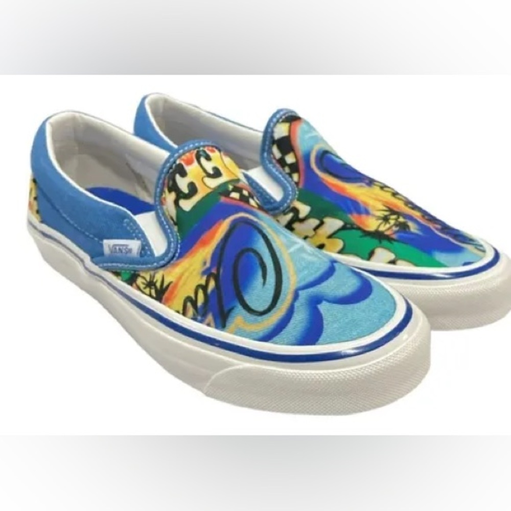 Vans Classic Slip-on (Anaheim Factory) Sneakers, Airbrush/True White, M/5.5, W/7